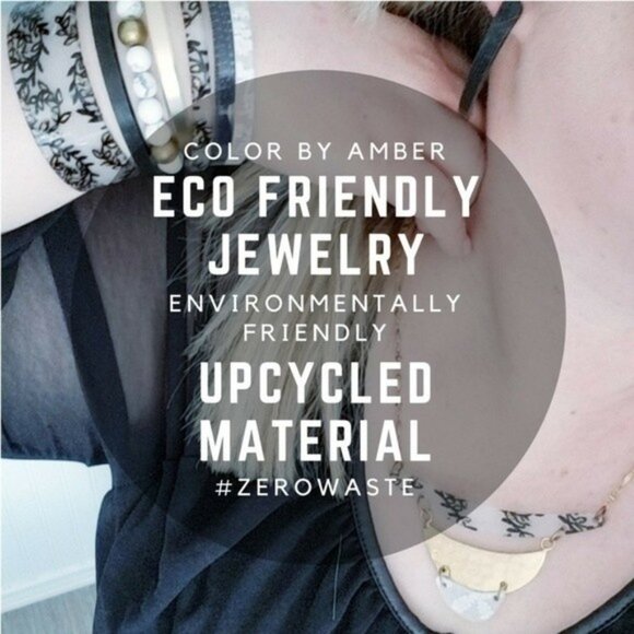 Repurposed Fishnet Skinny Bracelet - Picture 2 of 2